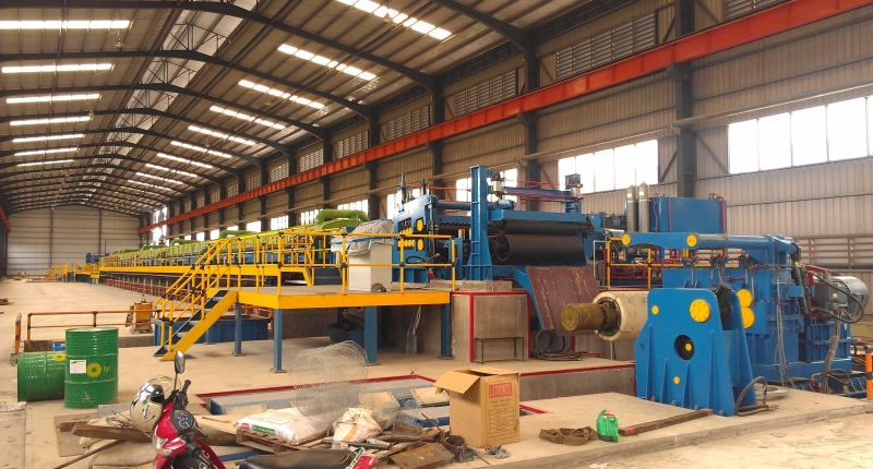 Phần mềm điều khiển cho dây chuyền tẩy gỉ. 